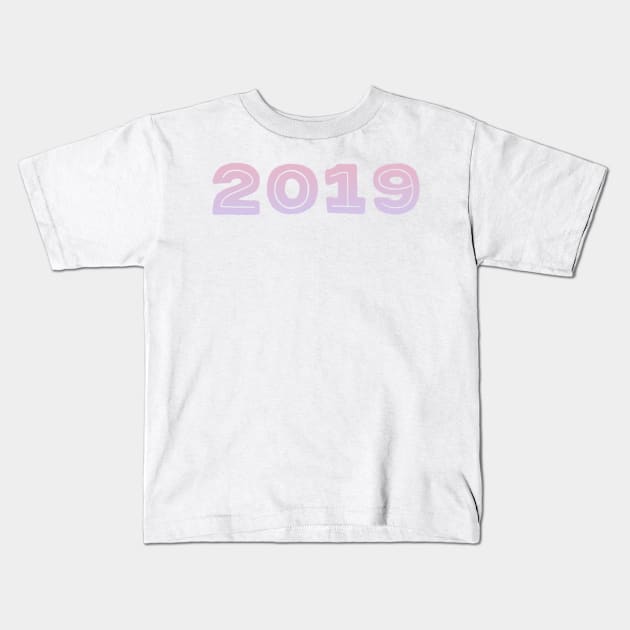 Happy New year 2019 Kids T-Shirt by zeevana